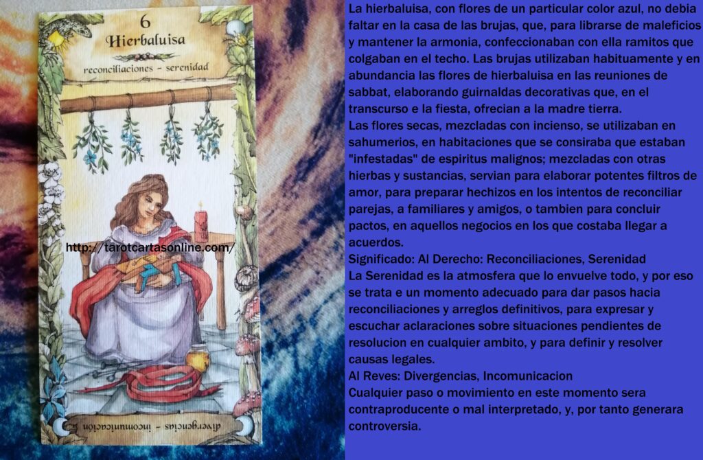6- Hierbaluisa- Cartas de las Brujas- Hierbas